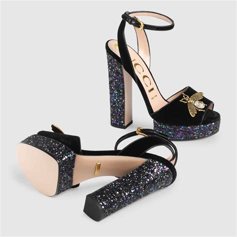 gucci velvet sandals